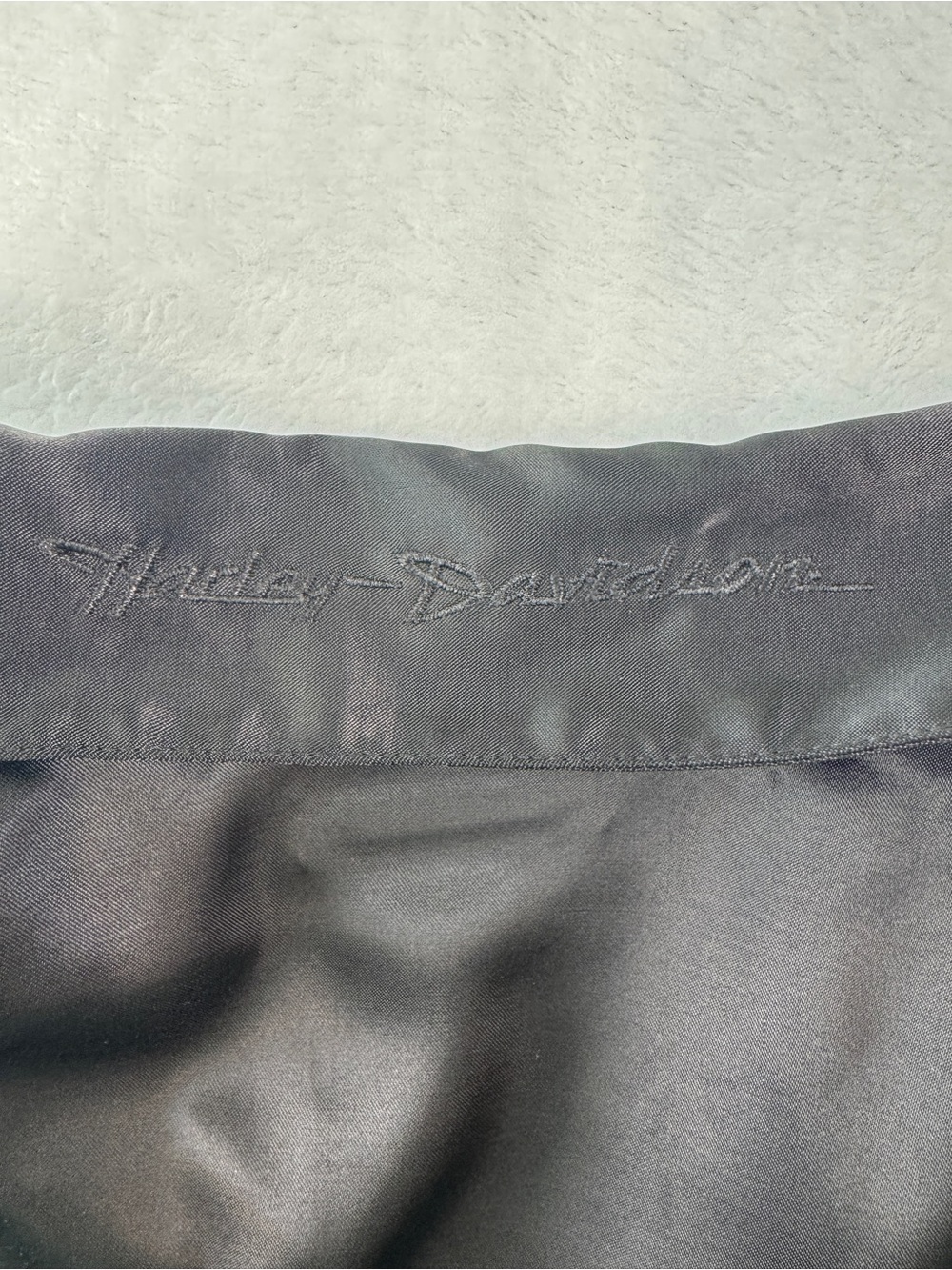 Vintage 2005 Harley-Davidson Black Satin Embroidered Hook Eye Shirt Women’s S - Picture 7 of 13
